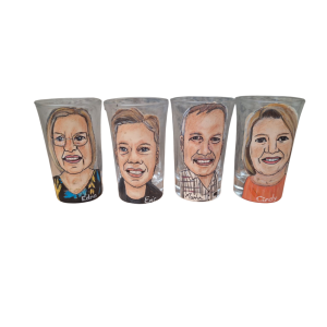 Handpainted Shooter Glass